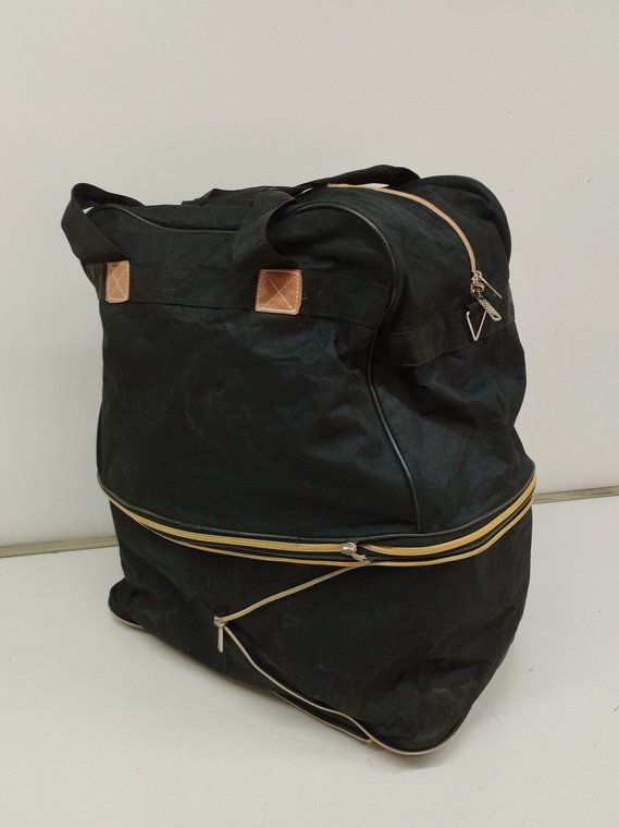 bolsa viaje expandible loneta negra 1u